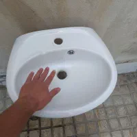 روشویی با پایه|لوازم سرویس بهداشتی|فولادشهر, A4|دیوار