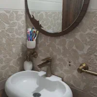 روشور دسشویی باآیینه بدون شیر