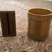سطل زباله خانگی با جای دستمال کاغذی شیک