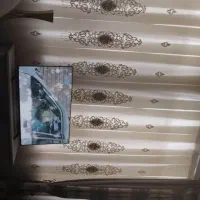 پرده حریر خامه دوزی
