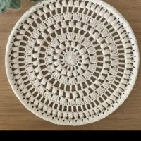 رومیزی دستباف با نخ ابریشم مصنوعی