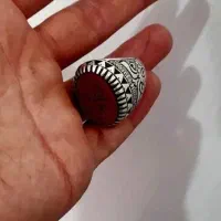 انگشتر نقره عقیق خط|جواهرات|خرم‌آباد, |دیوار