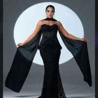 لباس شیک دانتل ترند سالم نو