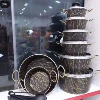 سرویس قابلمه ۱۹ پارچه طرح سنگ