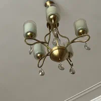 لوستر پنج شاخه برنز