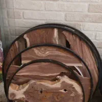 ساعت دیواری روستیک دست ساز|ساعت دیواری و تزئینی|نجف‌آباد, صالح آباد|دیوار