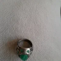 انگشتر زمرد افغان و یاقوت کبود