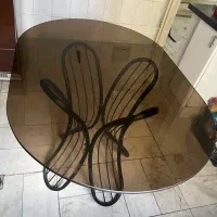 میز شیشه ای اشپزخانه