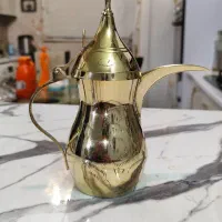 دله تمام برنجی با ارتفاع 22 سانتی|قوری، کتری، قهوهساز دستی|قم, مهدیه|دیوار