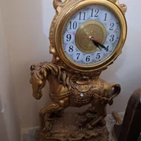 ساعت ، مجسمه ، گلدان
