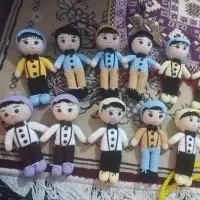 عروسکای بافتنی|اسباب‌بازی بچه|قم, دروازه ری|دیوار