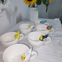 ماگ پرنده عروس هلندی|صنایع دستی و سایر لوازم تزئینی|مشهد, هنرستان|دیوار