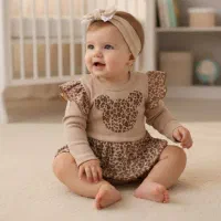 بادی آستین بلند دامندار پلنگی