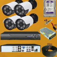 hh)دوربین مداربسته ضدآب+پکیج دزدگیر+سنسور حرکتی