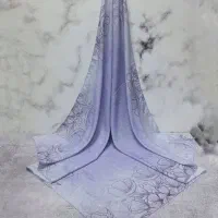 روسری طرح ندا صورتی و نیلی