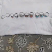 سلام ده عدد انگشتر نقره|جواهرات|نسیم‌شهر, |دیوار