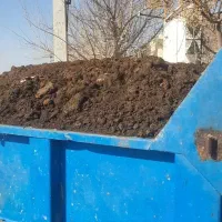 حمل کود حیوانی کهنه وخاک باغچه ماسه بادی با نیسان