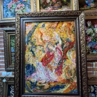 تابلو فرش دستبافت مینیاتور