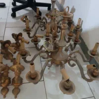 خریدار لوستر برنزی و اینه شمعدان برنزی|لوستر و چراغ آویز|تهران, ستارخان|دیوار