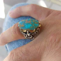 انگشتر فیروزه نیشاپور اصلی طرح فروهر|جواهرات|سرپل ذهاب, |دیوار