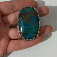 انگشتر فیروزه اصل نقره