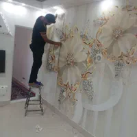 فروش نصب نصاب کاغذدیواری پوستر سه بعدی ماربل شیت|خدمات پیشه و مهارت|کوهدشت, |دیوار