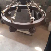 لوستر چوبی|لوستر و چراغ آویز|رشت, اسماعیل آباد|دیوار