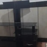 زیر تلویزیون شیشه ای سالم