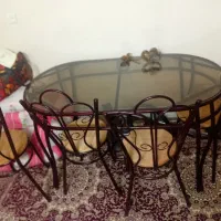 میز و صندلی ۴نفره آهنی
