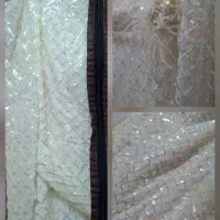 لباس مجلسی تمام پولک رنگ سفیدصدفی نو|لباس|رباطکریم, نصیرشهر|دیوار