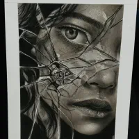 هدیه ولنتاین سیاه قلم