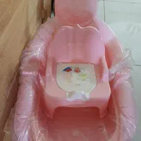 تشت حمام کودک و صندلی قصری کاملا سالم