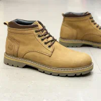 نیم بوت چرم طبیعی مردانه-دوام بالا و طراحی خاص