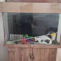 اکواریوم کابینت دار همراه وسایل