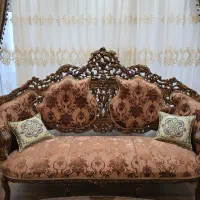 مبل سلطنتی ۸ نفره چوب گردو|مبلمان خانگی و میز عسلی|مرند, |دیوار