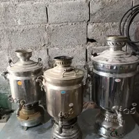 سماور قدیمی نفتی وگازی وچراغ