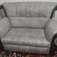 مبلمان ۷نفره راحتی با میزهاش، شرایط اقساطی هم داره|مبلمان خانگی و میز عسلی|فرخ‌شهر, |دیوار