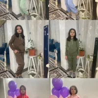 ست هودی شلواربچگانه پارچه دورس پنبه سوپر۶ماه ضمانت