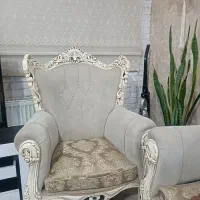 مبل استیل هفت نفره منبت شده|مبلمان خانگی و میز عسلی|صفادشت, |دیوار