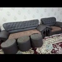 مبل ۷ نفره  و سه عدد جلو مبلی