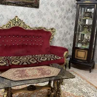 مبلمان استیل نه نفره در حد نو|مبلمان خانگی و میز عسلی|قیدار, |دیوار