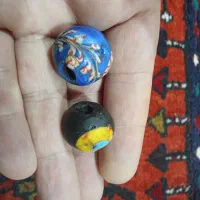 دو عدد مهره مینایی