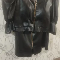 کت و دامن چرم دخترانه مجلسی