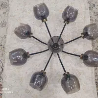 لوستر ۹ شعله سالن ولوسترآویز ۳ شعله اوپن آشپزخانه