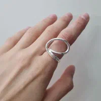 انگشتر طلایی نقره ای طرحهای مختلف رنگ ثابت کاملانو