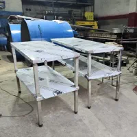 میز کار استیل ترولی قفسه استیل