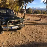 پاترول دو در مدل ۱۳۷۲ رنگ سبز وبژ