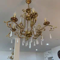 لوستر برنجی در شهر جم|لوستر و چراغ آویز|جم, |دیوار