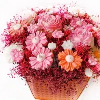 تولید و ساخت انواع دسته گل.گیفت و باکس گل های شمعی