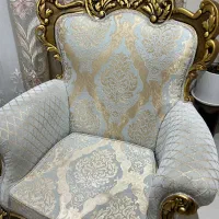 مبلمان سلطنتی ۹ نفره به همراه ۳ عدد میز در حدنو|مبلمان خانگی و میز عسلی|مشکیندشت, |دیوار